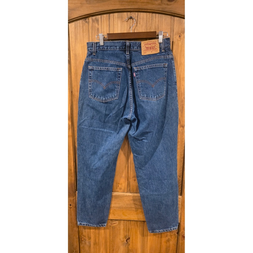 Levi's 550 Jeans Women 12 Medium Blue Excellent Relaxed Fit Tapered High Rise - Picture 9 of 9